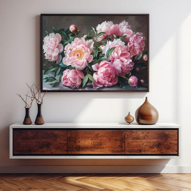 Pink Peony Painting